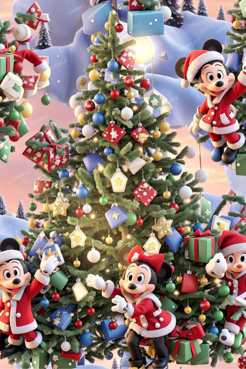 3D Christmas Tree with Mickey 43
