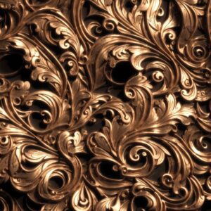 3D Copper Scrollwork