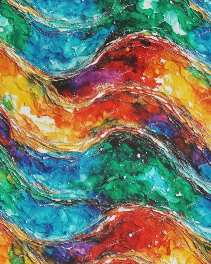 Alcohol Ink Abstract Painting