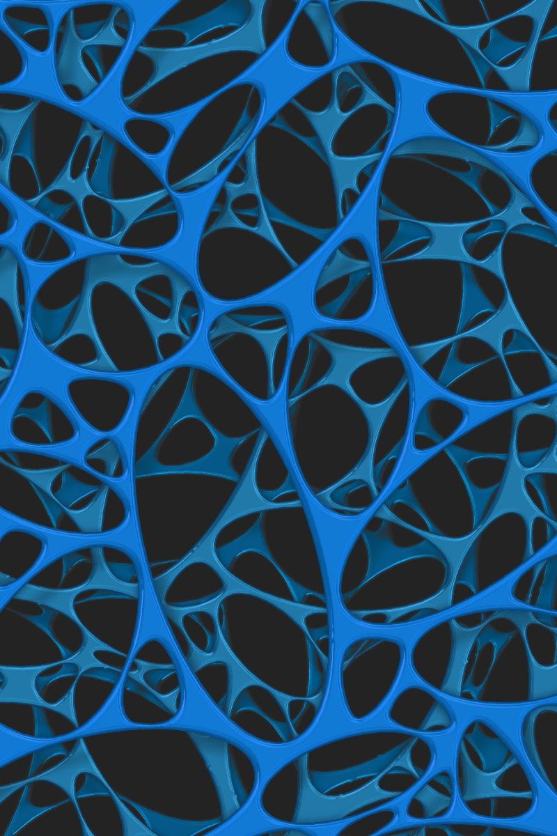 Alien Foam Cells Blue