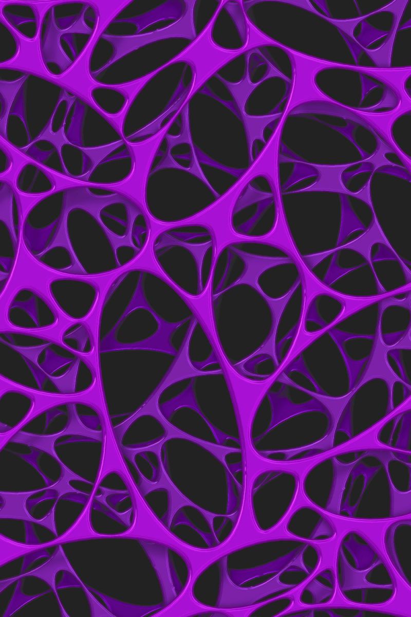 Alien Foam Cells Purple