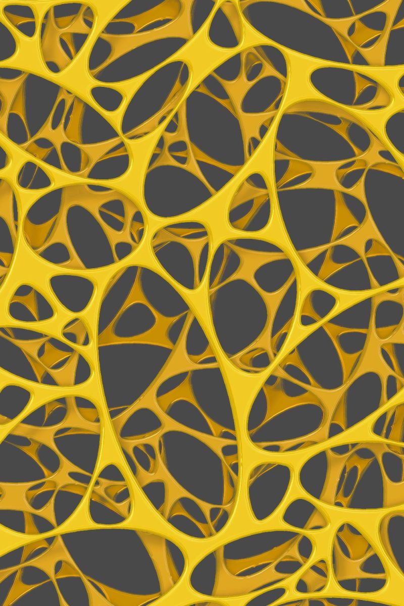 Alien Foam Cells Yellow