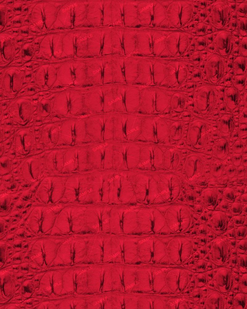 Alligator Leather Red