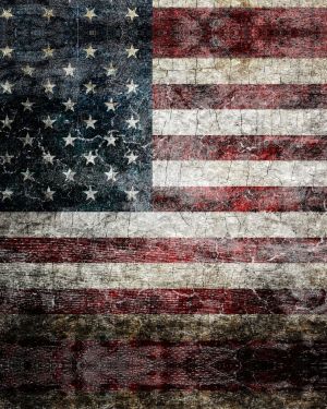 American Flag Grunge