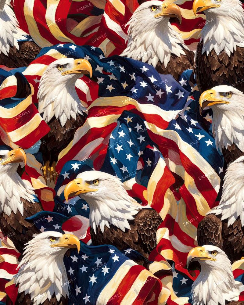 American Flags and Eagles 42
