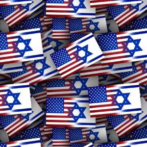 American and Israel Flag