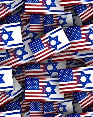 American and Israel Flag