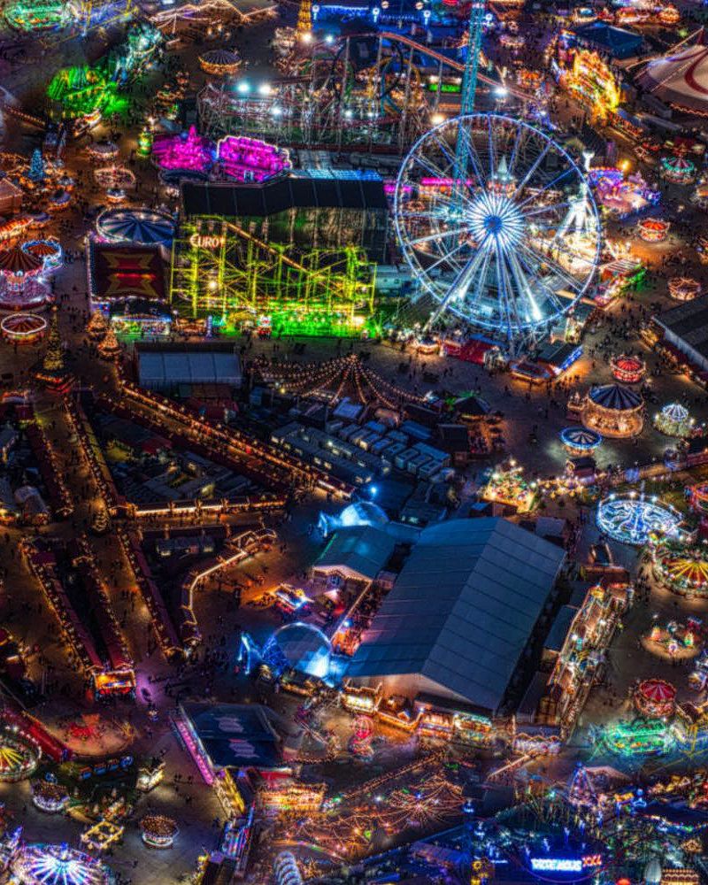 Amusement Park at Night
