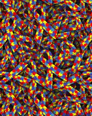 Autism Awareness Ribbons