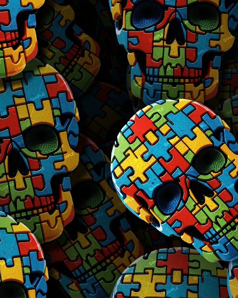 Autism Skulls 25