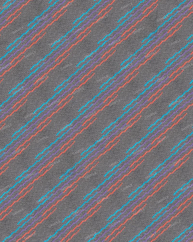 BMW Gray Cyan Magenta M-Tech Upholstery Fabric