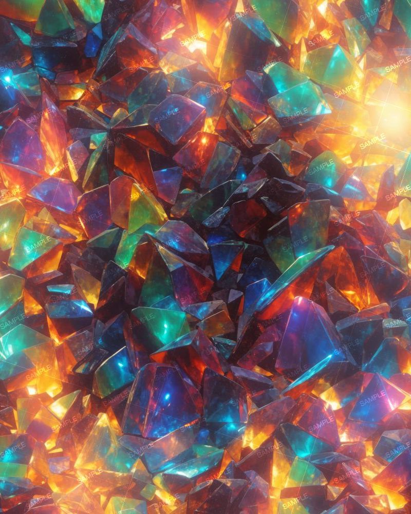 Backlit Fire Crystals