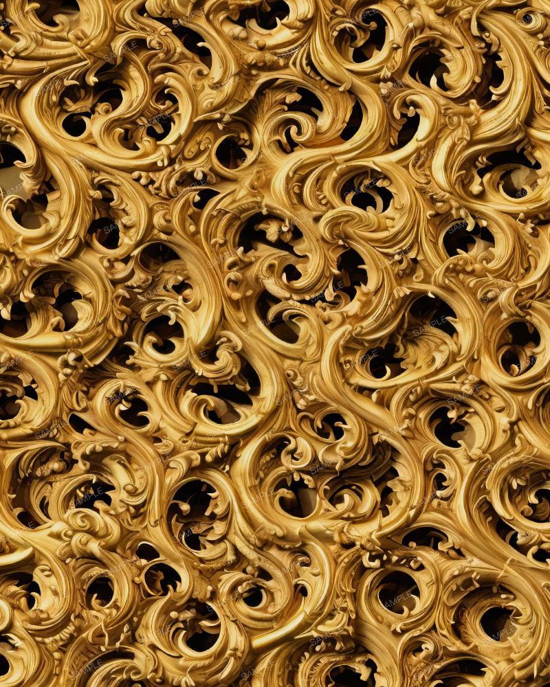 Baroque Golden Acanthus Scrollwork 45