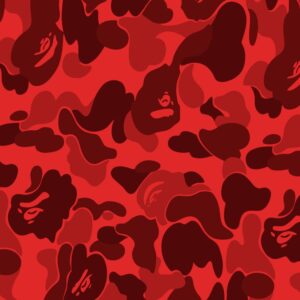 Bathing Ape BAPE Red Camouflage