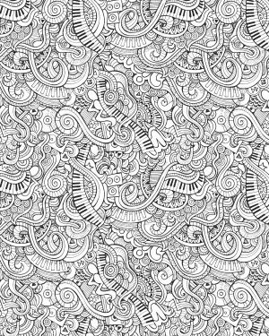 Black and White Abstract Musicians
