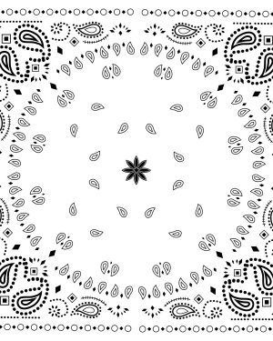 Black & White Bandanna