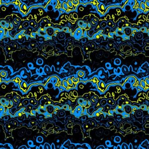 Blue Graffiti Wave