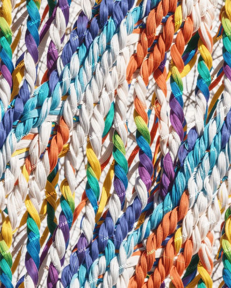 Braided Rainbow Cloth