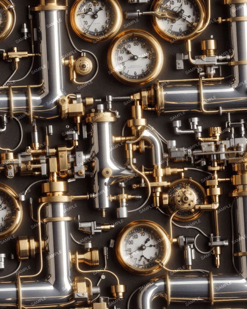 Brass And Aluminum Steampunk Pipes