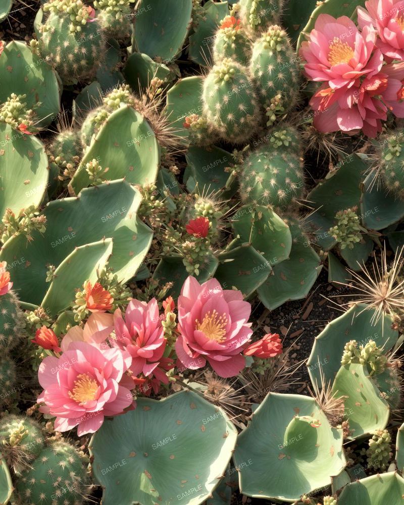 Cactus with Blossoms