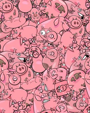 Cartoon Pigs 24