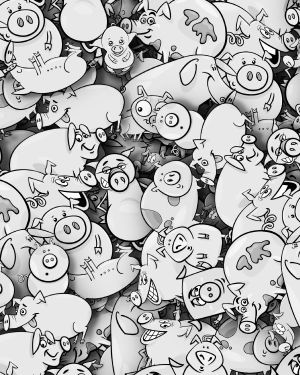Cartoon Pigs 26