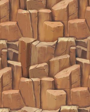 Cartoon Rock Cliff