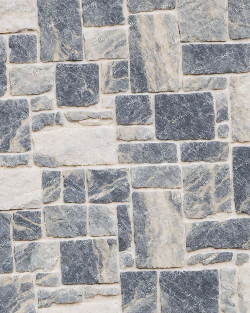Chiseled Granite Stone Wall 43