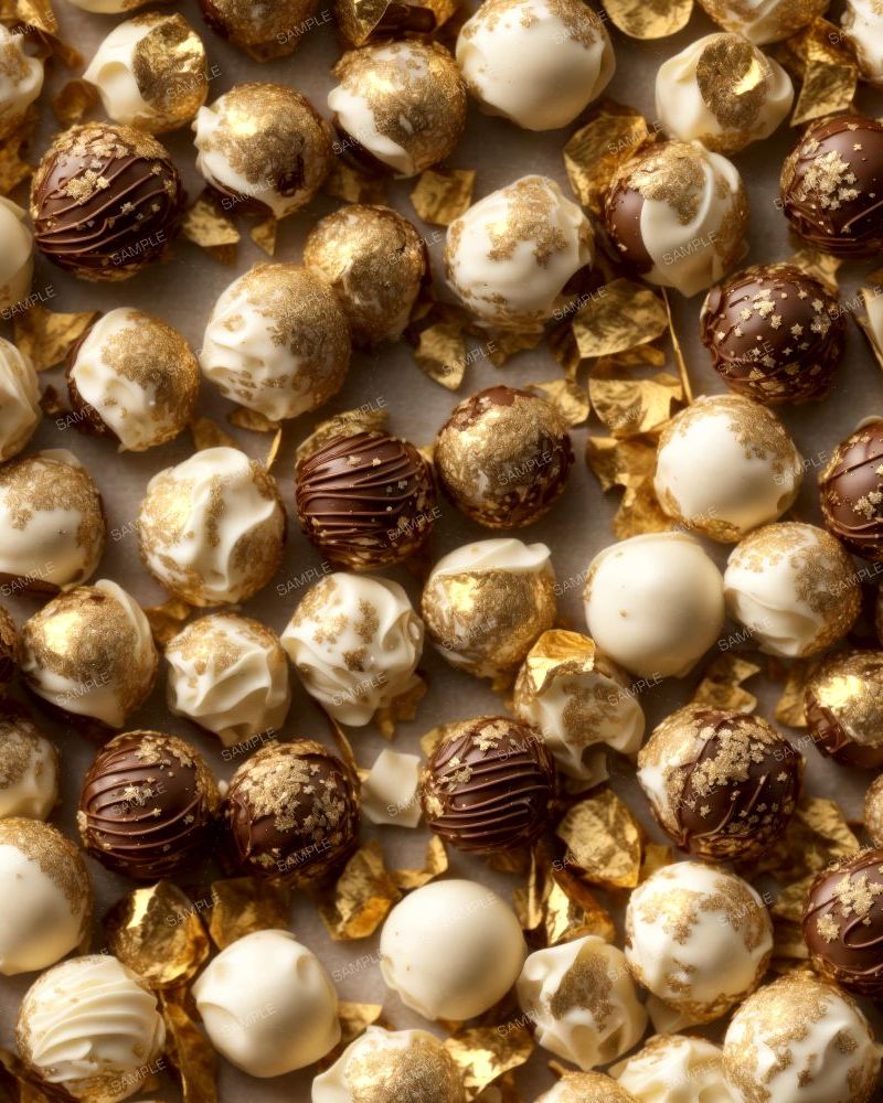Chocolate and Goldleaf Candies