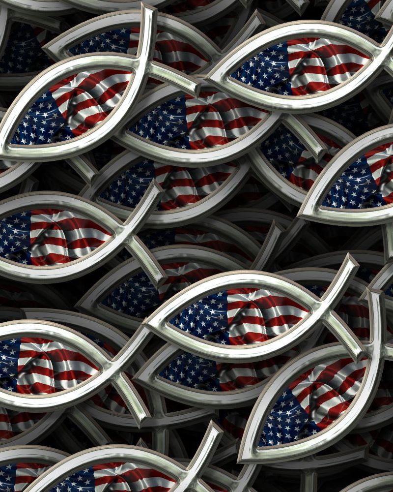 Christian US Flag 22
