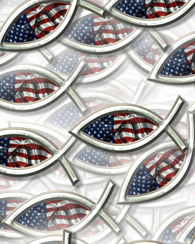 Christian US Flag 24