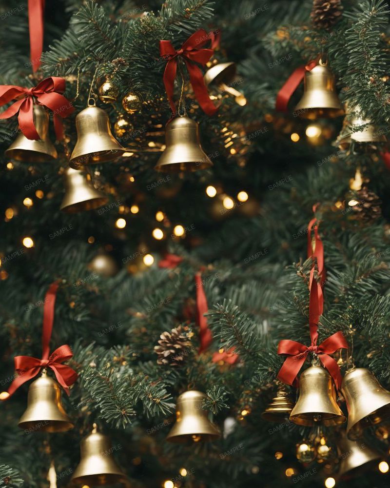 Christmas Tree with Brass Bells 43