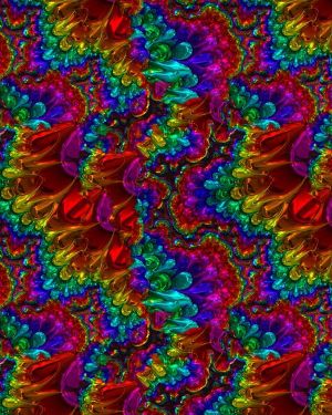 Chrome Fractal Rainbow