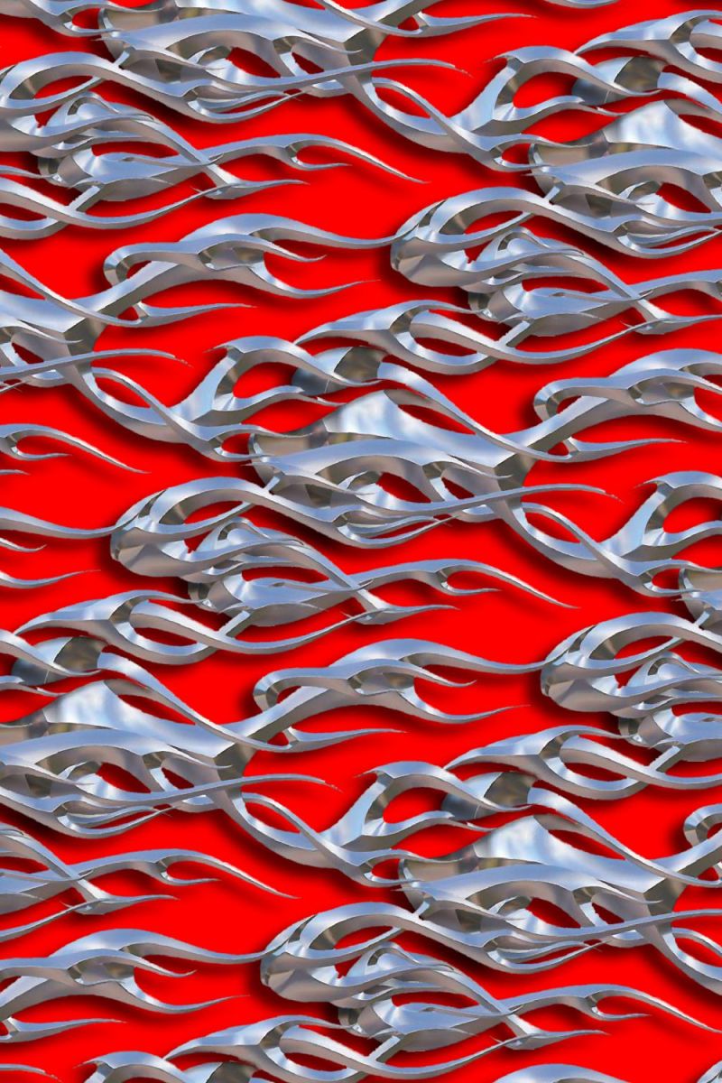 Chrome Tribal Flames 23