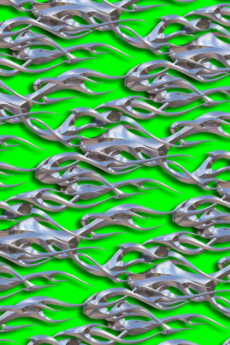 Chrome Tribal Flames 25