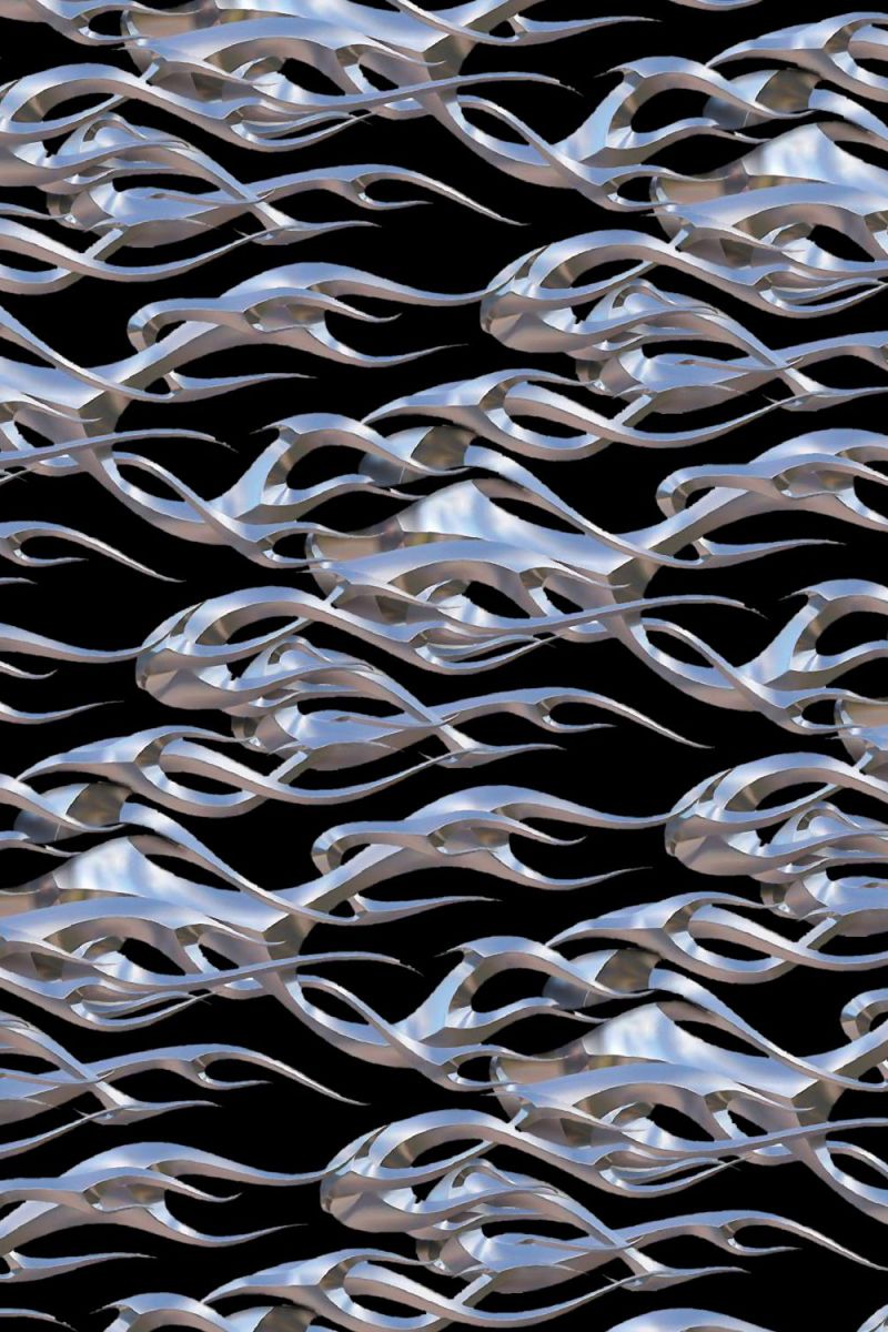 Chrome Tribal Flames 26