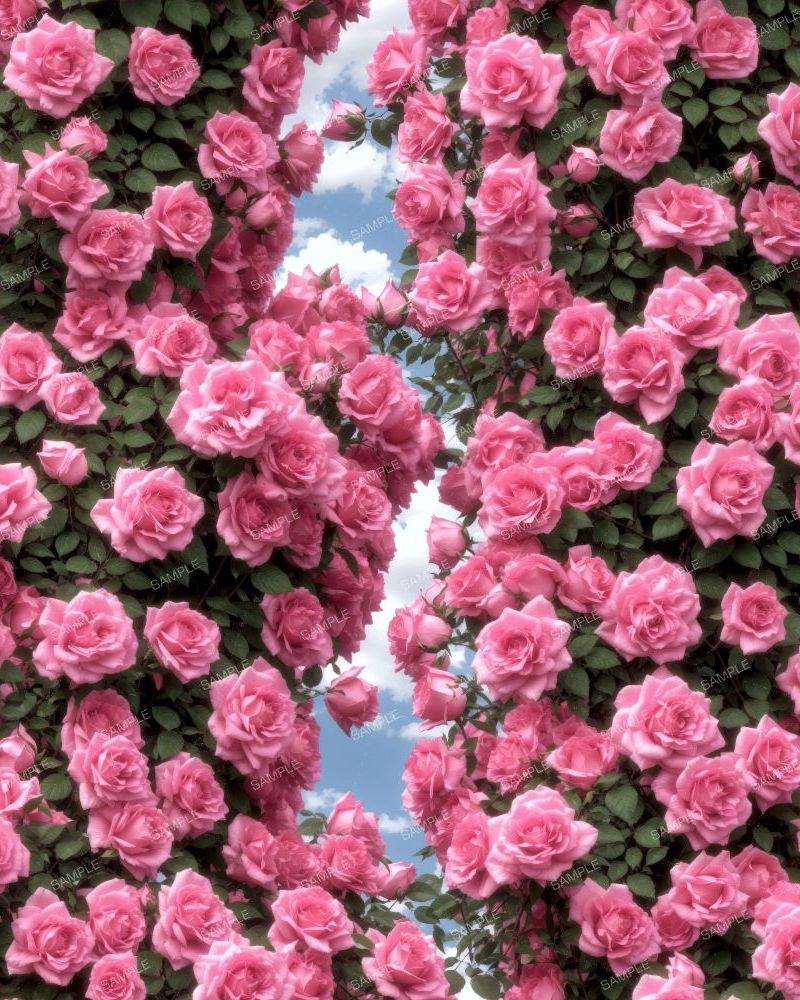 Climbing Pink Roses 43