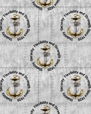 Coast Guard CPO on Riveted Aluminum