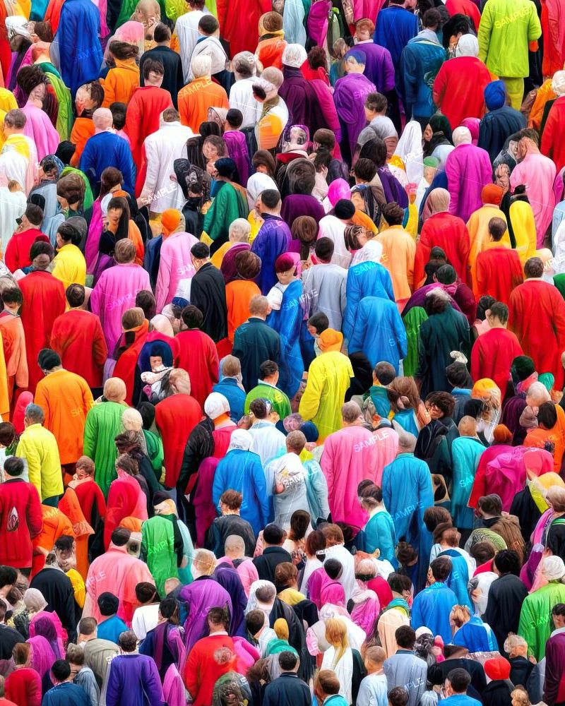 Colorful Crowd
