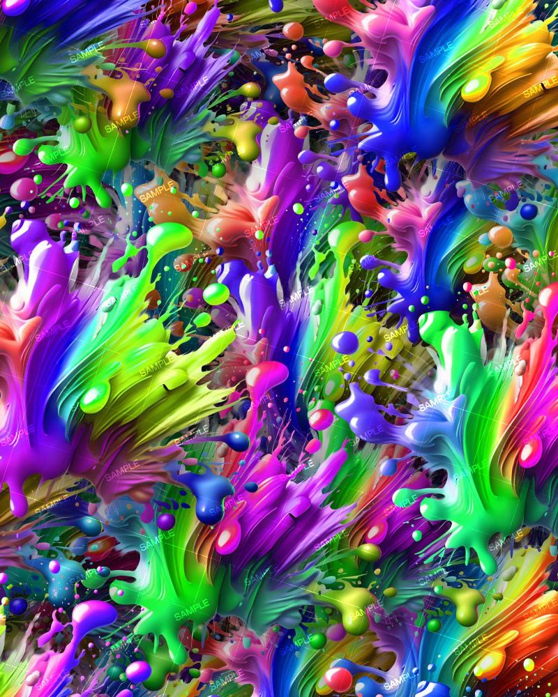 Colorful Paint Splashes