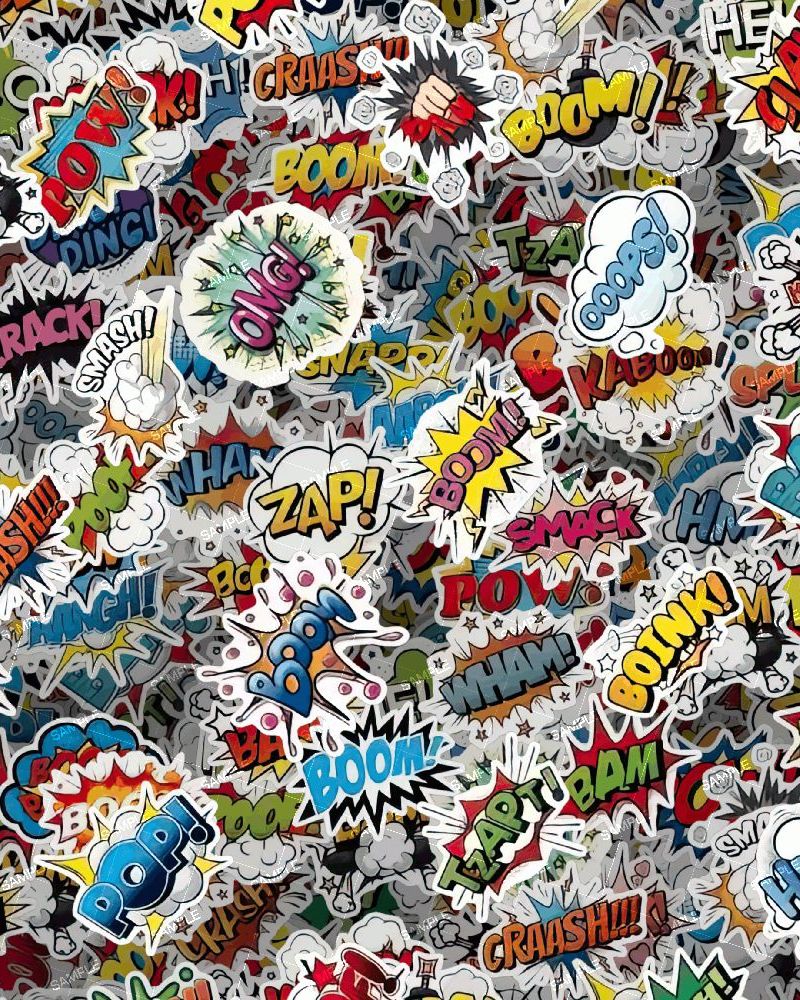 ComicBook Onomatopoeia Sticker Bomb 23