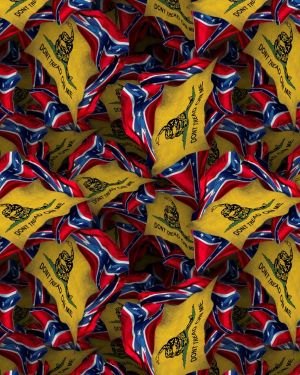 Confederate Tread on Me Flags
