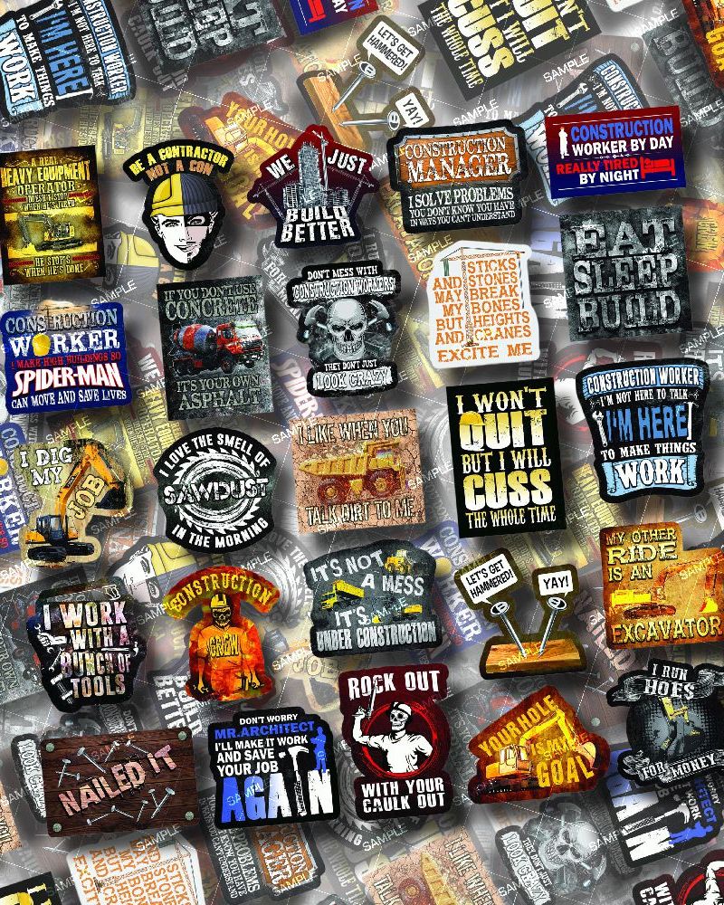 Construction Worker Sticker Bomb 23