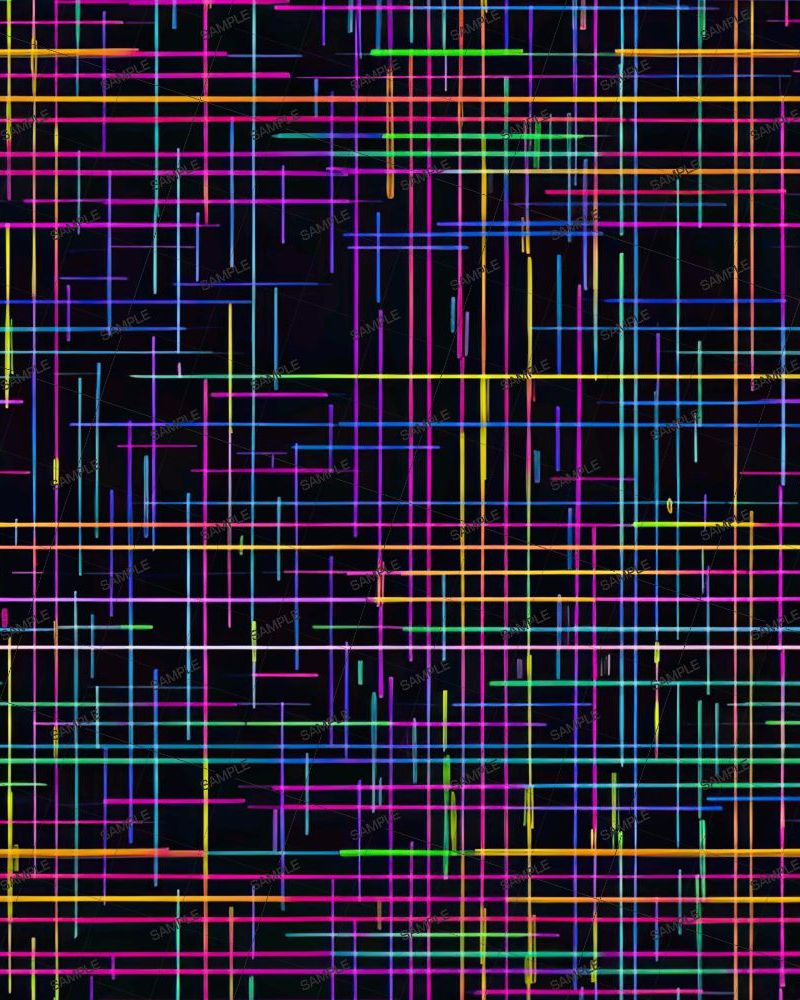 Crosshatched Neon Lines 22