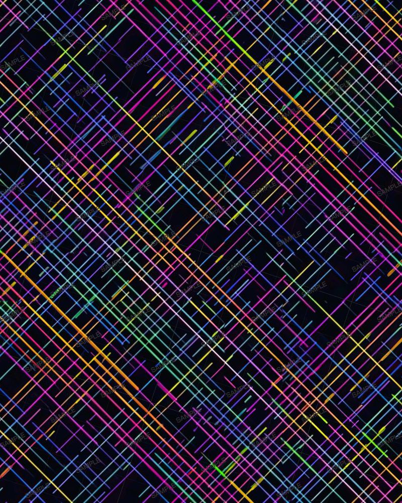 Crosshatched Neon Lines 23