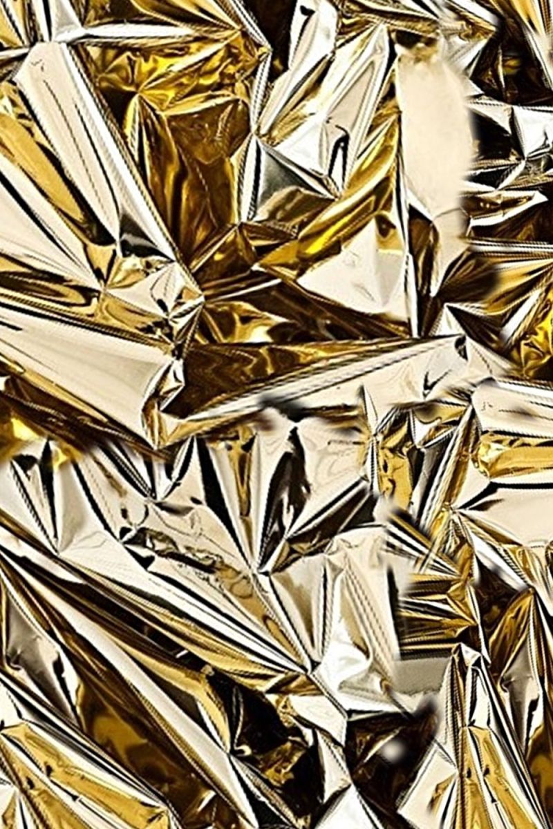 Crumpled Gold Paper 23