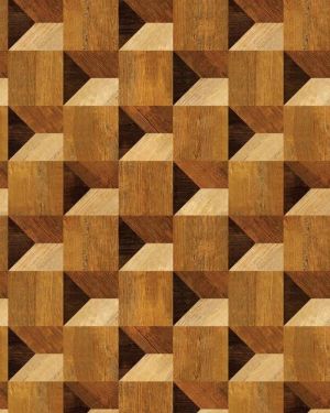 Cube Illusion Wood Veneer