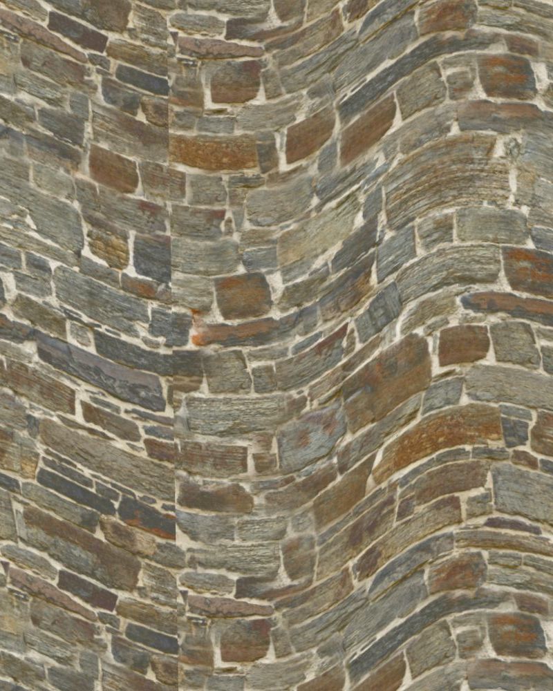 Curved Stone Wall