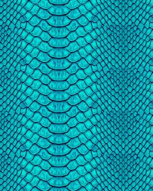Cyan Snake Skin