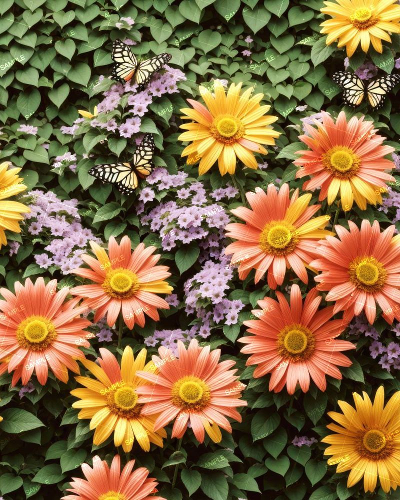 Daisies and Butterflies
